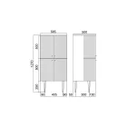 Coloana cu patru usi cu procesare cannette Made in Italy - Candy Viadurini