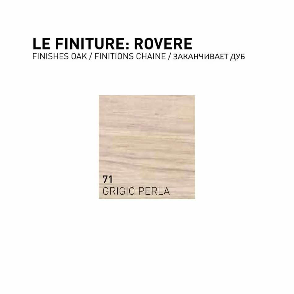 Gioia, cabinet de baie din lemn de stejar, realizat în Italia Viadurini