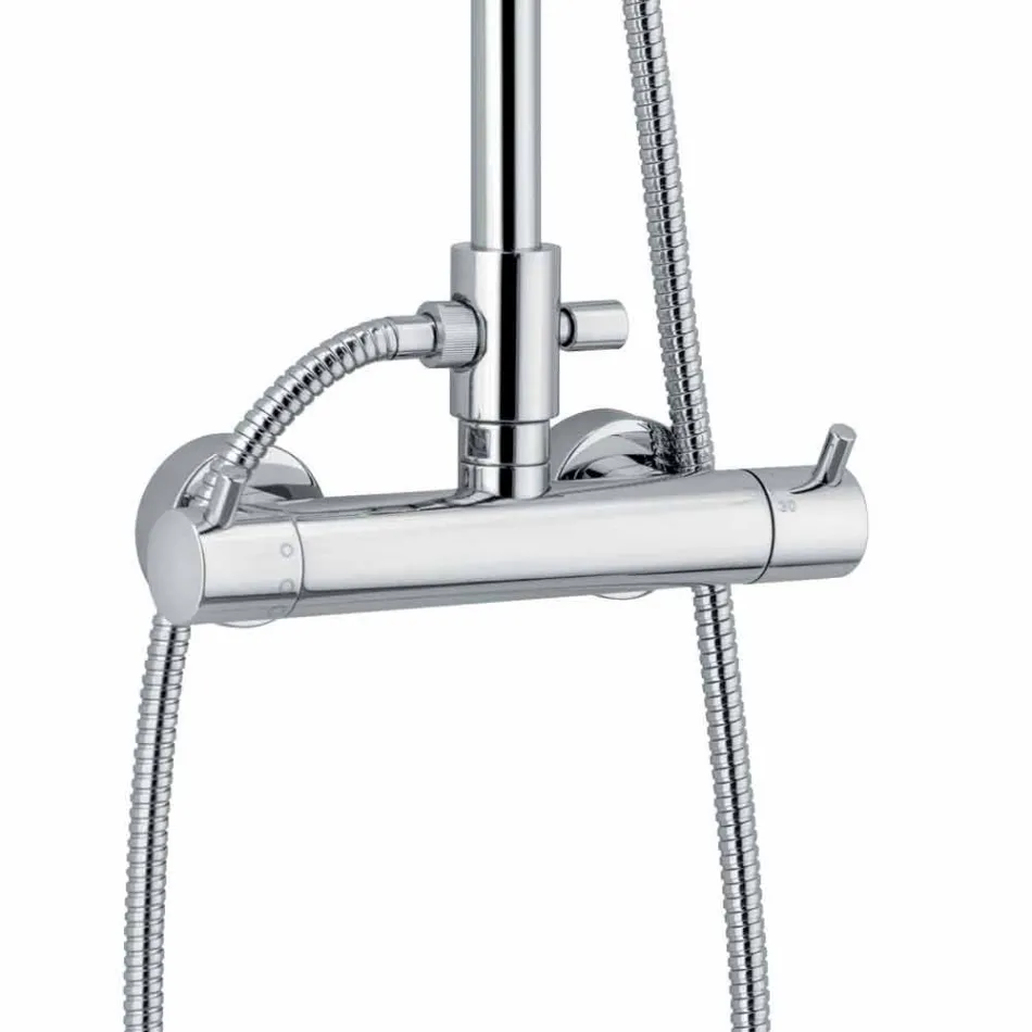 Coloană de duș cu mixer termostatic din alamă Fabricat în Italia - Gallo Viadurini
