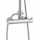 Coloană de duș cu mixer termostatic din alamă Fabricat în Italia - Gallo Viadurini