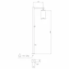 Coloana de duș de grădină din oțel inoxidabil cromat Fabricat în Italia - Modeo Viadurini