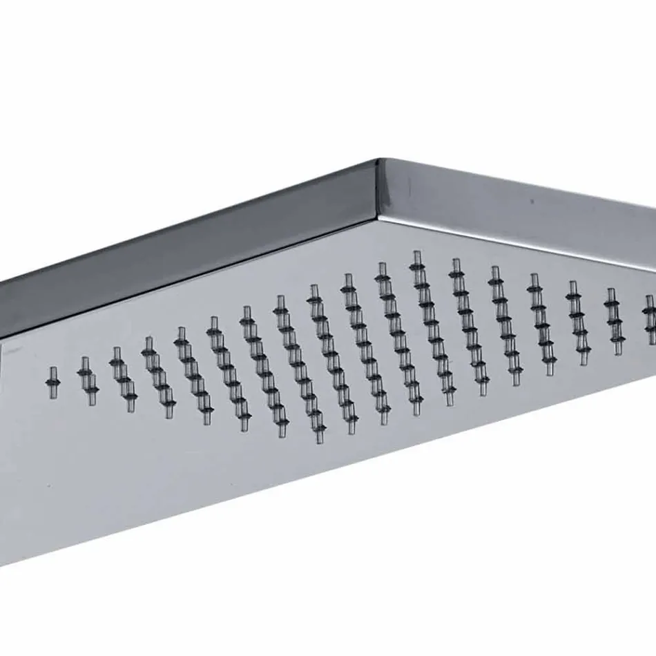 Coloană de duș termostatică din oțel inoxidabil cromat Fabricat în Italia - Pampo Viadurini