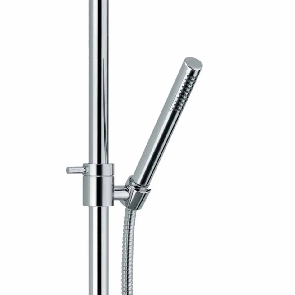 Coloană de duș de lux din alamă, finisaj cromat Fabricat în Italia - Gallo Viadurini