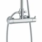 Coloană de duș de lux din alamă, finisaj cromat Fabricat în Italia - Gallo Viadurini
