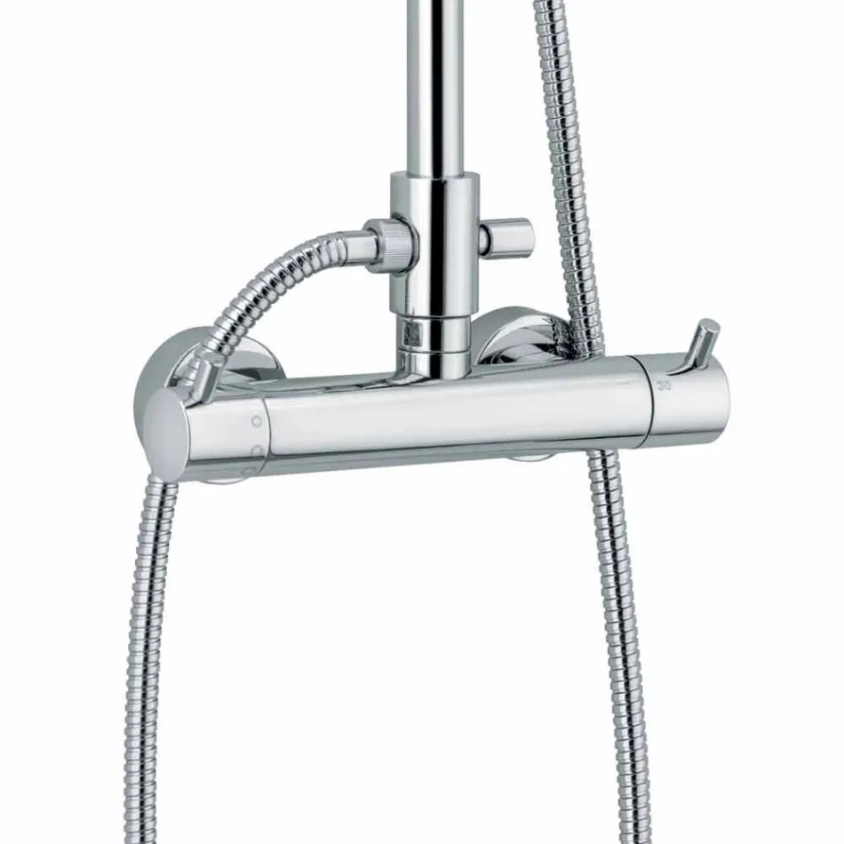 Coloană de duș de lux din alamă, finisaj cromat Fabricat în Italia - Gallo Viadurini