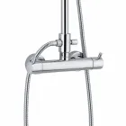 Coloană de duș de lux din alamă, finisaj cromat Fabricat în Italia - Gallo Viadurini