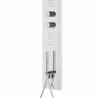 Coloana de duș din oțel cu cap de duș cu efect de ploaie Made in Italy - Sailor Viadurini