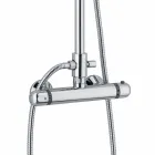 Coloana de duș din alamă cu mixer termostatic Fabricat în Italia - Gallo Viadurini