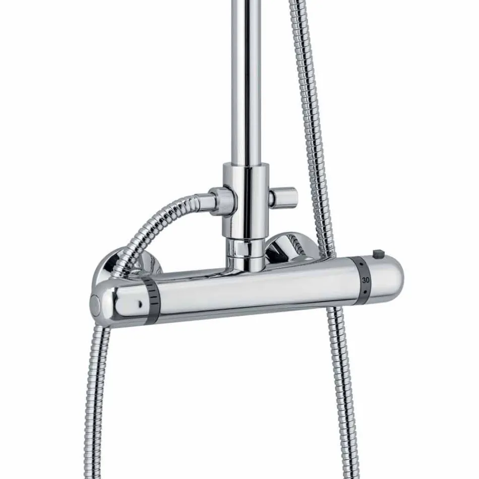 Coloana de duș din alamă cu mixer termostatic Fabricat în Italia - Gallo Viadurini