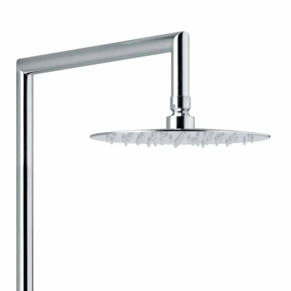 Coloana de duș din alamă cu cap de duș și duș din ABS Fabricat în Italia - Padula Viadurini