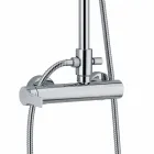 Coloana de duș din alamă cu cap de duș și duș din ABS Fabricat în Italia - Padula Viadurini