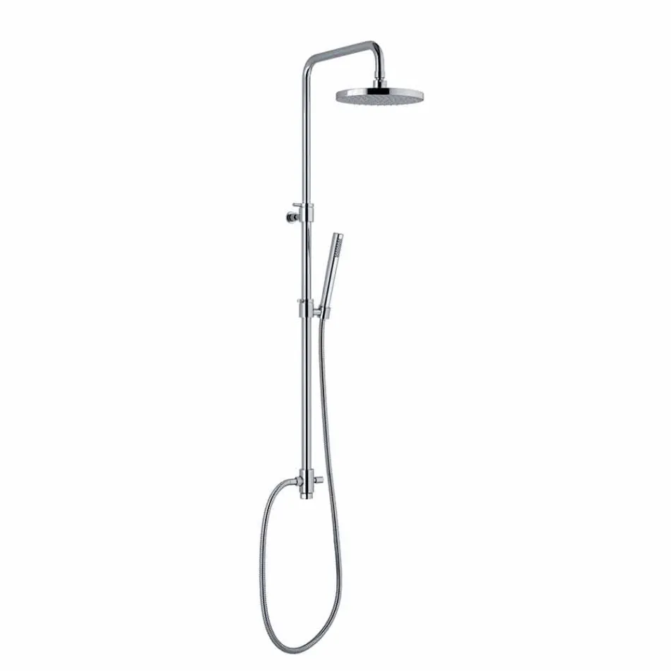 Coloana de duș telescopică și reglabilă din alamă cromată, fabricată în Italia - Naspo Viadurini