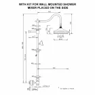 Coloana de duș din alamă fără mixer Design clasic Made in Italy - Yunda Viadurini