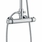 Coloană modernă de duș din alamă Finisaj cromat Fabricat în Italia - Gallo Viadurini