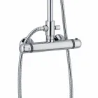 Coloană modernă de duș din alamă Finisaj cromat Fabricat în Italia - Gallo Viadurini