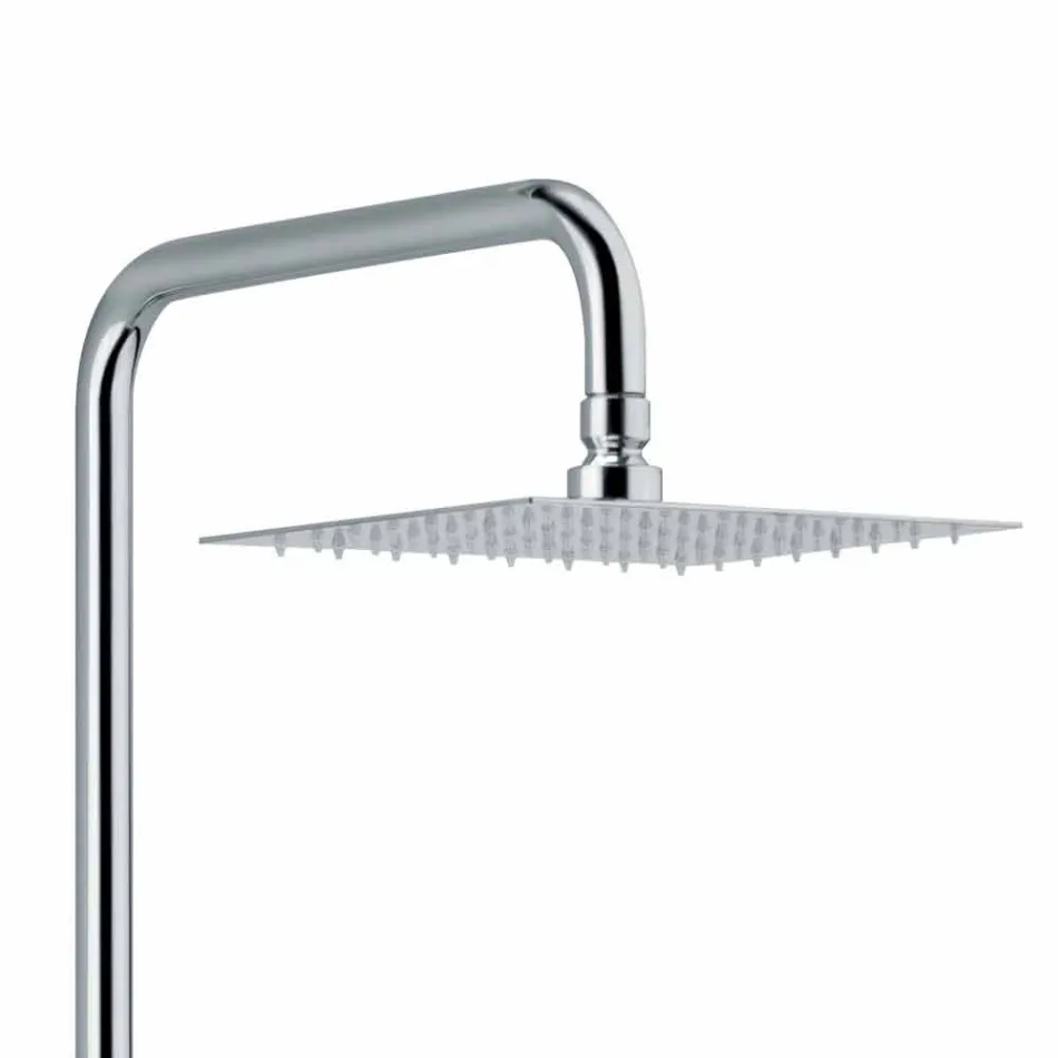 Coloană de duș cu o singură manetă din alamă Finisaj cromat Fabricat în Italia - Padula Viadurini