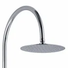 Coloană de duș telescopică din alamă cu cap de duș rotund Fabricat în Italia - Lenio Viadurini