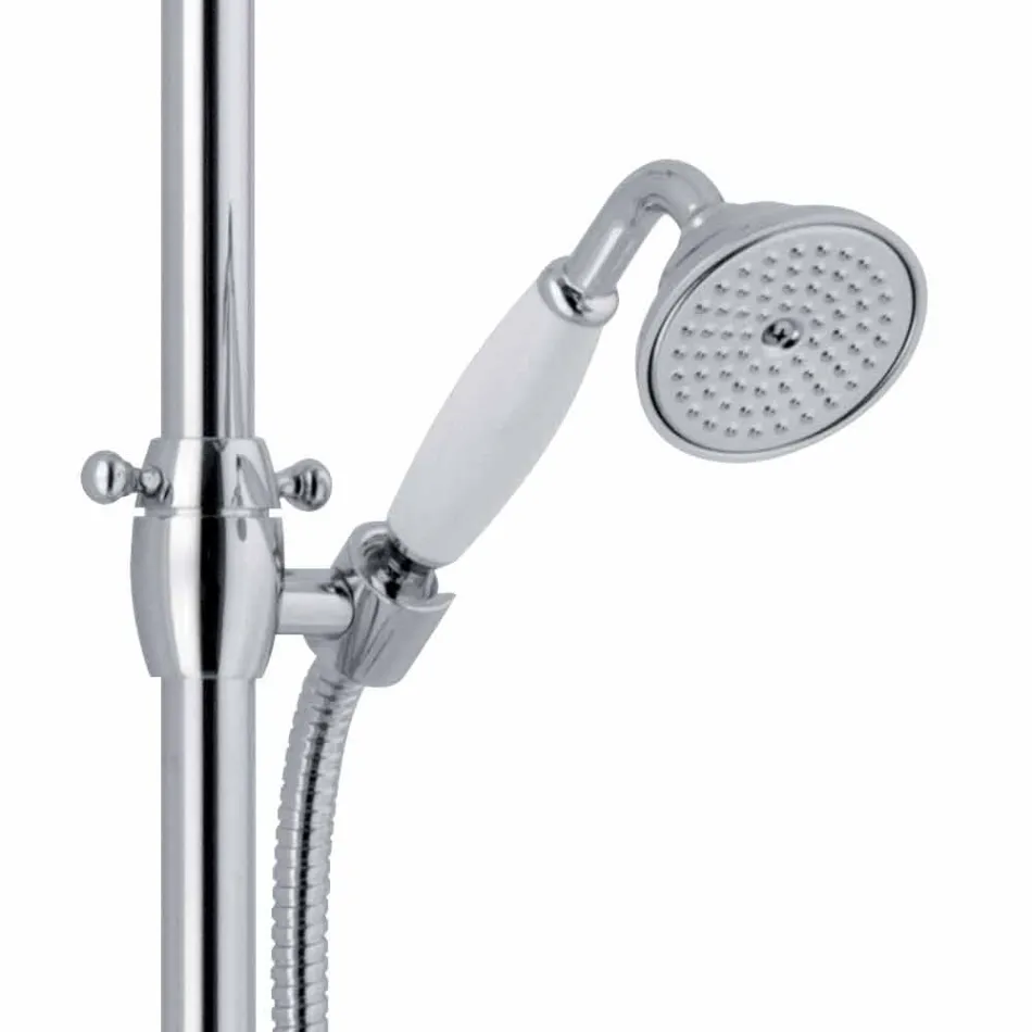 Coloană de duș telescopică din alamă Design clasic Made in Italy - Nesto Viadurini