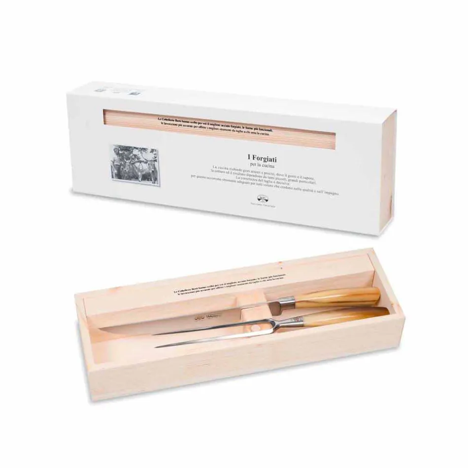 Cuțit și furculiță Berti, exclusiv pentru Viadurini - Careno Viadurini