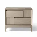 Dresser 2 sertare din lemn masiv de nuc design modern, Nino Viadurini