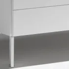 Comodă cu 3 sertare din PAL vopsit - Gemelli Viadurini