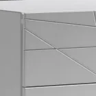 Comodă cu 3 sertare din PAL vopsit - Gemelli Viadurini