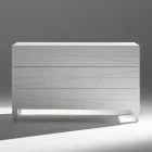 Comodă cu 3 sertare din PAL vopsit - Gemelli Viadurini