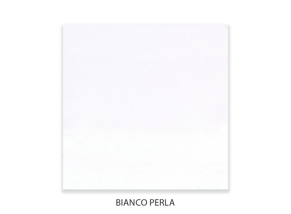 Comoda cu 3 sertare din panou de tei alb perlat Made in Italy - Babaevo Viadurini