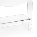 Noptieră artizanală în design clasic din plexiglas transparent - Salino Viadurini