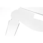 Noptieră artizanală în design clasic din plexiglas transparent - Salino Viadurini