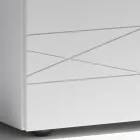 Noptieră cu 1 sertar din PAL vopsit - Leone Viadurini