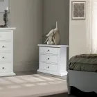 Noptiera cu structura din particule de lemn furniruit Made in Italy - Thor Viadurini