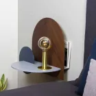 Noptieră de design modern format din 3 panouri modulare din placaj - Marea Viadurini