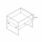 Noptiera de design modern din sticlă extra-transparentă Made in Italy - Secret Viadurini