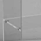 Noptiera din Cristal Acrilic Transparent cu Raft Design - Minervo Viadurini