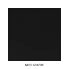 Noptiera din fier tubular cu finisaj negru grafit Made in Italy - Santorini Viadurini