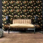 Noptiera in lemn de nuc si lemn de abanos Grilli Zarafa fabricata in Italia Viadurini