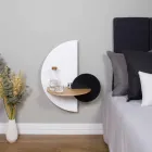 Noptieră modernă modulară în placaj Design elegant și versatil - Ramia Viadurini