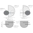 Noptieră modernă modulară în placaj Design elegant și versatil - Ramia Viadurini