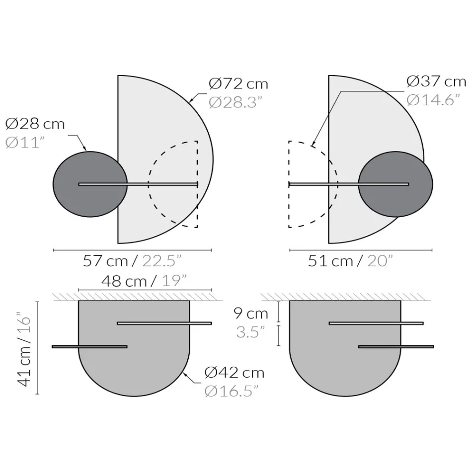 Noptieră modernă modulară în placaj Design elegant și versatil - Ramia Viadurini