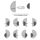 Noptieră modernă modulară în placaj Design elegant și versatil - Ramia Viadurini