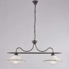 Complement de design luminos din sticlă și metal, fabricat în Italia, cu aspect - Mira Viadurini