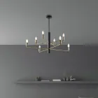 Complement de design luminos din sticlă și metal, fabricat în Italia, cu un aspect elegant - Ursa Viadurini