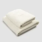 Set complet de prosop de față și prosop de oaspeți în amestec de terry și in - Kilim Viadurini