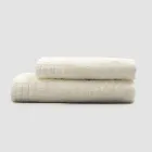 Set complet de prosop de față și prosop de oaspeți în amestec de terry și in - Kilim Viadurini