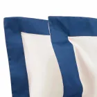 Set de foi din satin pentru pat dublu cu margini colorate - jacintină Viadurini