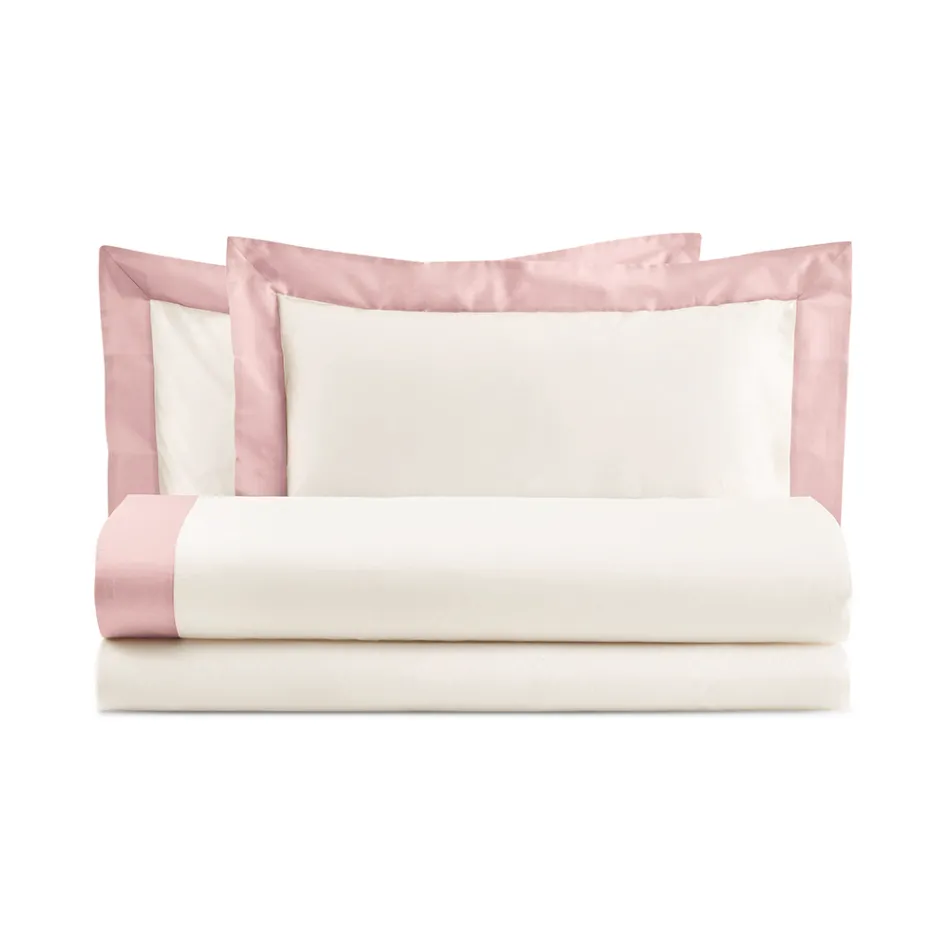 Set pat king size din 100% bumbac și 10% satin de bumbac - Detaliu Viadurini