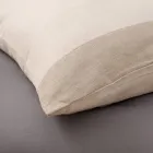 Pat dublu complet din 90% bumbac și 10% lenjerie Made in Italy - Nestle Viadurini