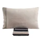 Set de pat dublu din 90% bumbac și 10% lenjerie Made in Italy - Nestle Viadurini