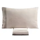 Set de pat dublu din 90% bumbac și 10% lenjerie Made in Italy - Nestle Viadurini